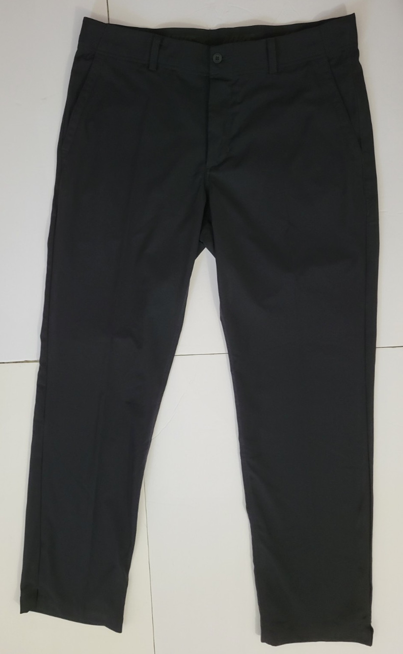 Nike Dri-FIT Mens 34x32 Black Golf Pants Flat Front Performance Casual